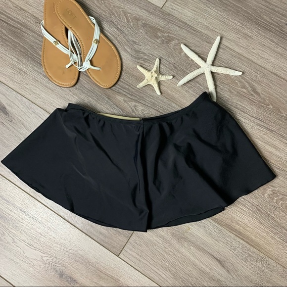 Shores Shapes black bathing suit skirt bottoms only size 12 modest - Picture 5 of 16
